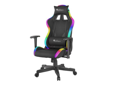 Karrige lojërash NATEC Genesis Trit 600 RGB, 150 kg, e zezë
