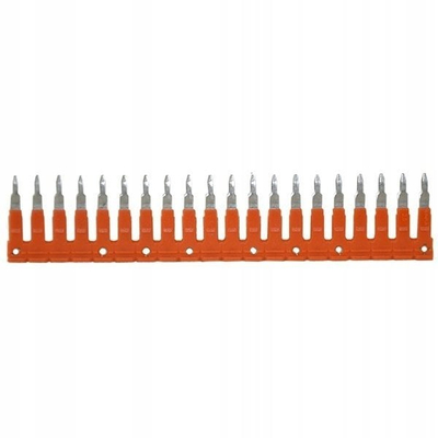 Shirit lidhës elektrik Wago MRK OPK T0‑1929‑1060110, 2.5mm², 20 pole, portokalli