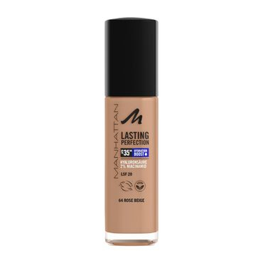 Krem pudër Manhattan Lasting Perfection 25H, 64 Beige Rose, 30ml
