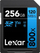 Kartë SDXC Lexar 800x Blue Series, 256GB, UHS I V30, blu