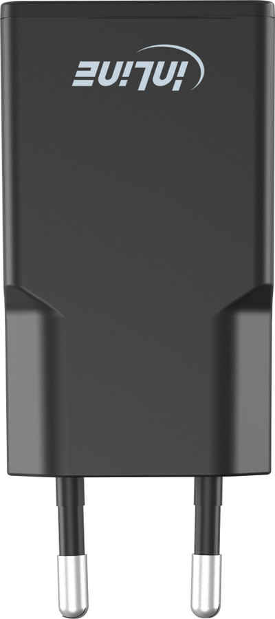 Полнач за ѕид InLine, 30W, 2x USB-C PD PPS, црн