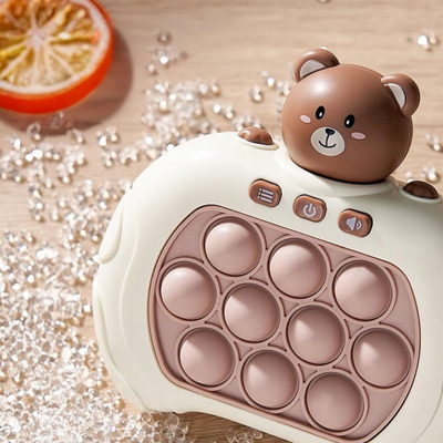 Lodër elektronike sensoriale Game Pop It Push It, për fëmijë 3+, me drita dhe tinguj