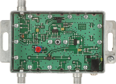 Amplifikator antene AMS AWS-1242, 1 hyrje 2 dalje, 87–790 MHz, gri