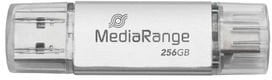 USB flash MediaRange Combo-Stick, 256GB, USB A, argjendtë