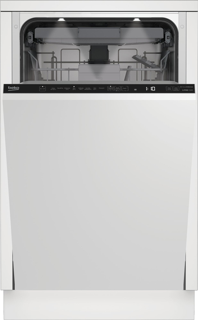 Lavastovilje e integruar Beko BDIS38040Q, 45cm, 10 sete, inox