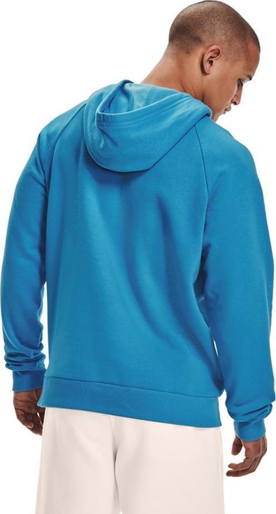 Bluzë me kapuç Under Armour Rival Fleece për meshkuj, M, me xhep kangur, blu