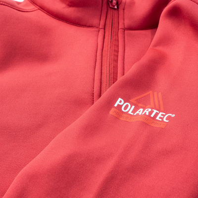 Bluzë sportive Elbrus Emino Polartec, për goca, me zinxhir të plotë, e kuqe