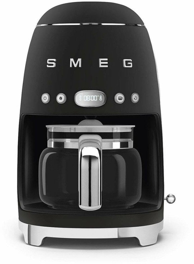 Makina e kafes Smeg DCF02BLMEU, 1.25L, me filtër, e zezë mat