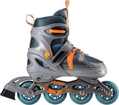 Patina inline Nils Extreme NJ1828, me krah 39-42, ABEC 7, gri me portokalli