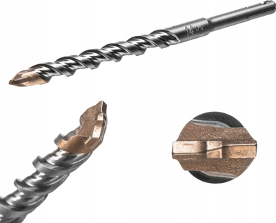 Spiral betoni SMART365 SDS Plus Duo 14x450/400, karabit, gri