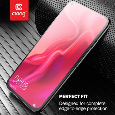 Mbrojtës ekrani Crong 7D Nano Flexible Glass për Xiaomi Mi 10 Lite, xham hibrid 9H, transparent