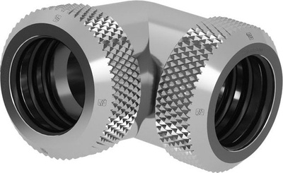 Përshtatës ftohjeje Barrow Multi-Link 90°, 14mm në 14mm, argjendtë