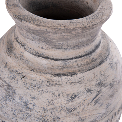 Vazo dekorative HomeMarkt Vermo HM4393, terrakotë, 25cm, gri