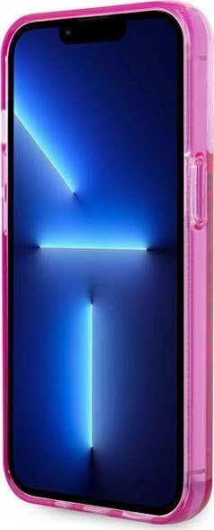 Kapak telefoni Karl Lagerfeld Glitter për iPhone 14 Pro Max, plastik, rozë me xixa