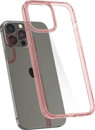 Kapak Spigen Ultra Hybrid për iPhone 13 Pro Max, i tejdukshëm, rozë