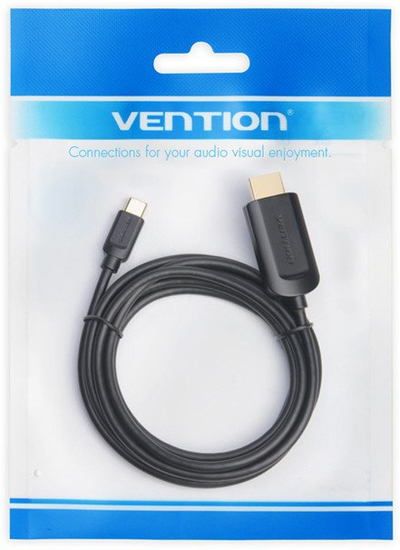 Kabllo Vention USB C në HDMI, 2m, 4K 60Hz, e zezë