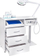 Njësi podiatrie Activeshop Y-300 Set Max, profesionale, për pedikyr, e bardhë