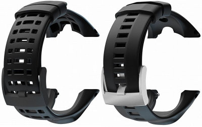 Rripa zëvendësues për orë Suunto Ambit/Ambit 2/Ambit3 Peak, të zi me mbërthim të zi hSU329-1