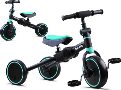 Tricikel fëmijësh Tiny Bike 3in1 SP0663, multifunksional, i palosshëm, blu e zezë