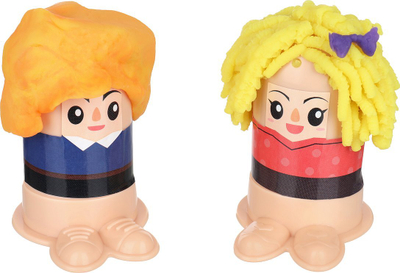 Set plasteline Smily Play Modeling Dough Hairdresser Stylist, 3 tuba, shumëngjyrësh