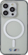 Këllëf telefoni BMW Silver Ring MagSafe për iPhone 14 Pro Max, transparent, kompatibil me MagSafe