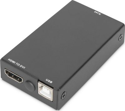 Dongëll KVM Digitus DVI, RJ45 në DVI, Full HD, i bardhë