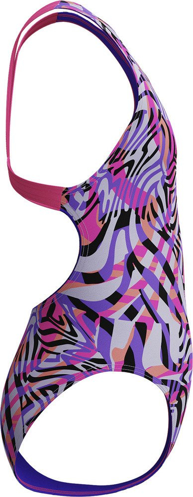 Kostum noti për goca Speedo Girls Allover Leaderback, Endurance+, rozë e zezë