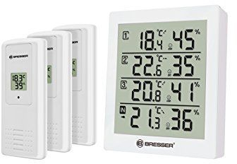 BRESSER Термо-Хигрометар Quadro, Бел