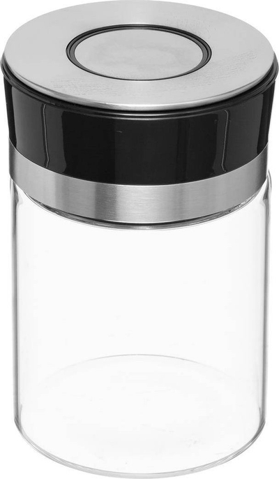 Kavanoz qelqi 5five Simply Smart PUSHEAT, 1.5L, kapak inox hermetik, i zi