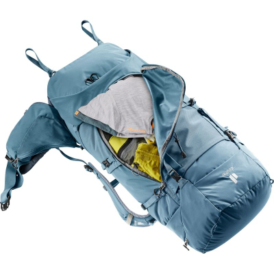 Çantë shpine trekking Deuter Aircontact Core 60+10L, sistem Aircontact, uniseks, jeshile