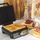 Aparat për waffle Salter Deep Fill, 1600W, pjatë 20x17cm, i zi