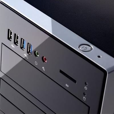 Kompjuter desktop Terra PC Home 6000, me plot porta USB, kasë, i zi