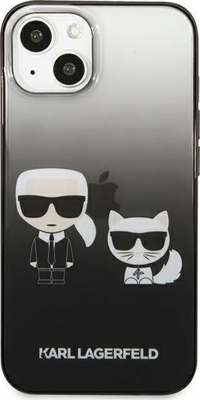 Mbulesë telefoni Karl Lagerfeld për iPhone 13 Mini, 5.4", plastikë, gradient e zezë