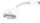 Adapter video Qoltec 50518, Mini DVI në VGA, 15cm, i bardhë