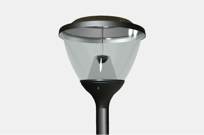 Llambë parku ES-SYSTEM Miledia 2, LED 55W 5000lm, IP65, e zezë