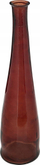 Vazo për dysheme Atmosphera Long Uly, xham i riciklum, 80 cm, amber