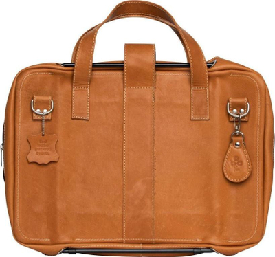 Çantë laptopi R-Go Tools R-Go Viva, ergonomike, lëkurë, kafe