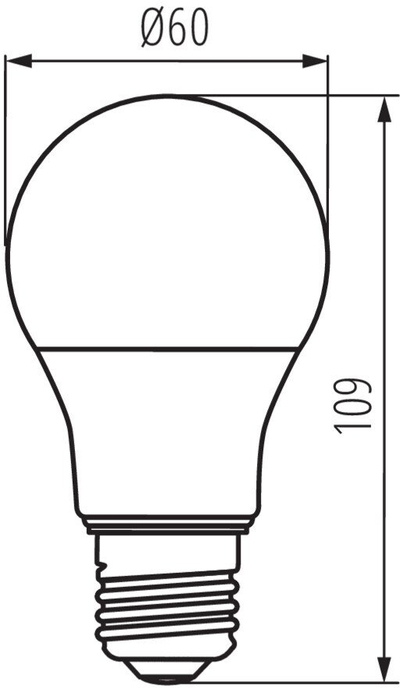 Llambë LED Kanlux IQ-LED A60, 5.9W, E27, dritë e ngrohtë, e bardhë