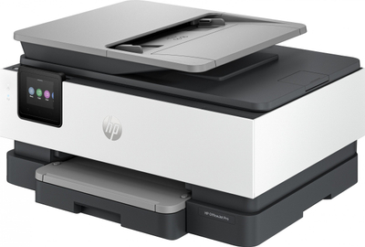 Printer multifunksion HP OfficeJet Pro 8122e, inkjet, me ngjyra, gri e bardhë