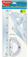 Триаголник за цртање Maped, 30 cm, пластичен, проѕирен