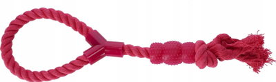 Lodër për qen Dingo Rope Denta Fresh, 41cm, për pastrim dhëmbësh, rozë
