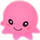 Lodër kundër stresit K-Y Smiling Octopus, xhel, 8cm, rozë