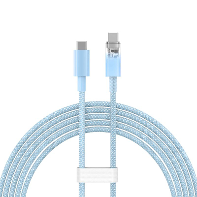 Kabllo USB C Baseus Explorer, Type C në Type C, 100W, 2m, blu
