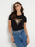 Maicë për Femra Guess T-Shirt Zwart, ngjyrë e zezë