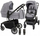 Karrocë për kalama Baby Design ZOY 2n1 07, me kosh dhe ulëse sportive, gri