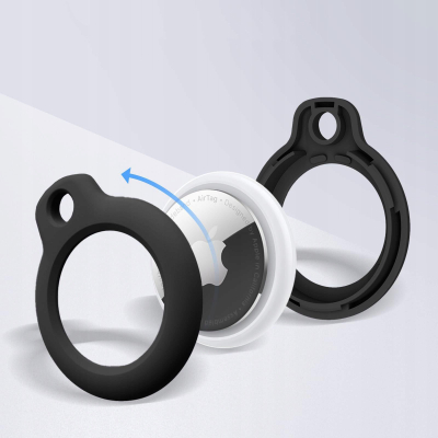Varëse mbrojtëse Tech-Protect Rough për Apple AirTag, set 4 copë, e zezë