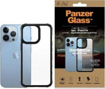 Këllëf PanzerGlass ClearCase për iPhone 13 Pro 6.1", antibakterial, standard ushtarak, i zi