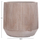 Set vazo rrethore Gardener HM4724, 3 copë, FiberClay, ngjyrë çimento