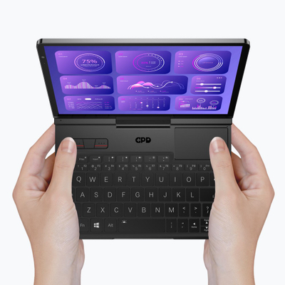 Laptop mini GPD Pocket 4, 8" WQXGA, Ryzen 7 8840U, Touchscreen, 144Hz IPS, 16GB, SSD 1TB, Radeon 780M 3GB, i hirtë