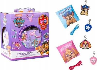 Set byzylykësh miqësie Paw Patrol Surprise Bestie Bracelets, me dizajne surprizë, shumëngjyrëshe